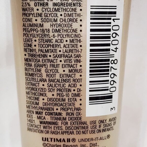 Ultima II UNDER IT ALL Makeup Perfector SPF 25 Fine Lines 1.25 oz/35.4g New RARE - Picture 4 of 7